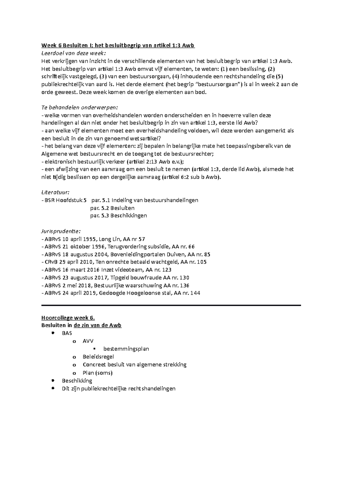 Besluit In De Zin Van De Awb