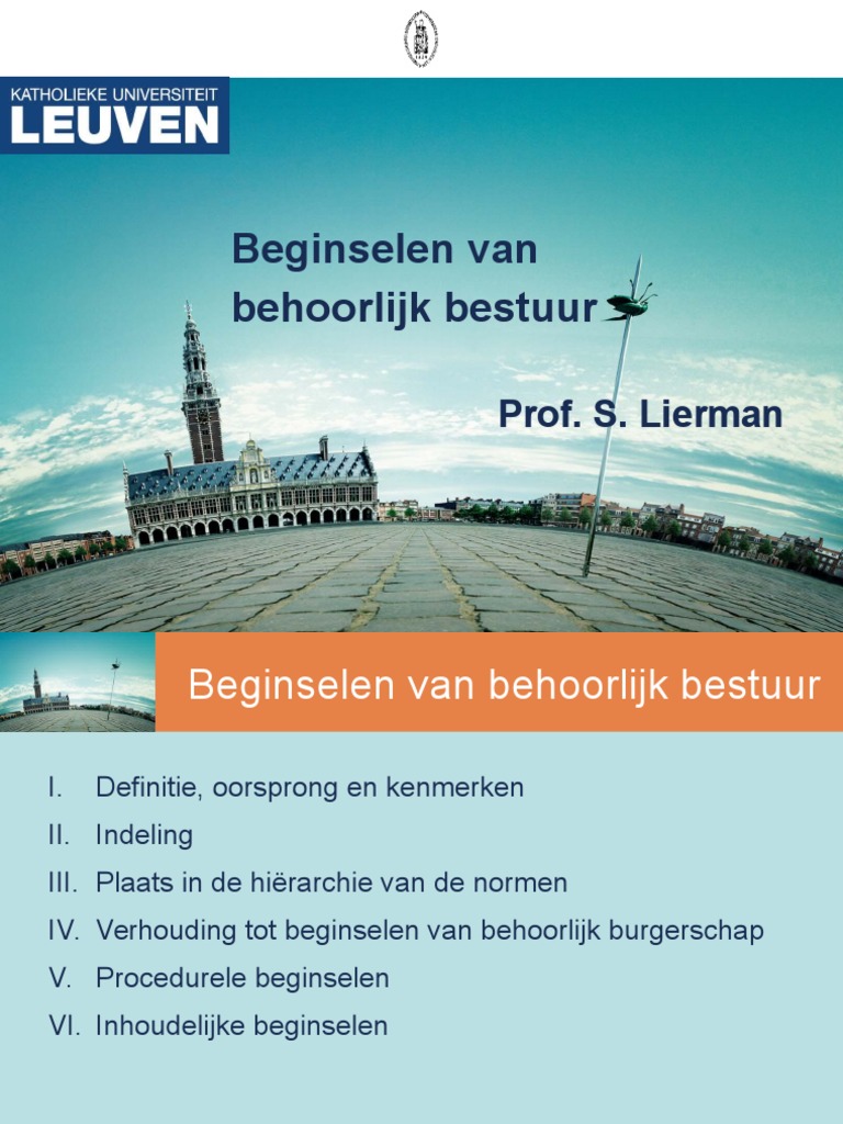 Bestuursrecht - Lierman - 9 (Algemene Beginselen Van Behoorlijk Bestuur - Algemene Beginselen Van Behoorlijk Bestuur Wetsartikel
