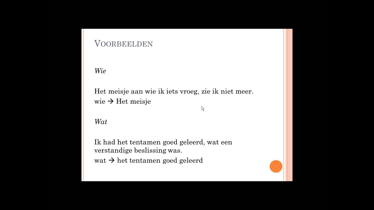 betrekkelijk voornaamwoord 2V - YouTube - Wat Is Een Betrekkelijk Voornaamwoord
