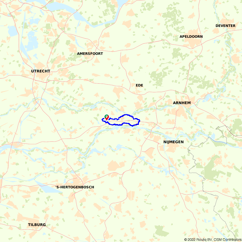 Betuwe route (Dodewaard) - Neder-Betuwe - Cycling route | Route.nl - Waar Ligt De Betuwe Op De Kaart