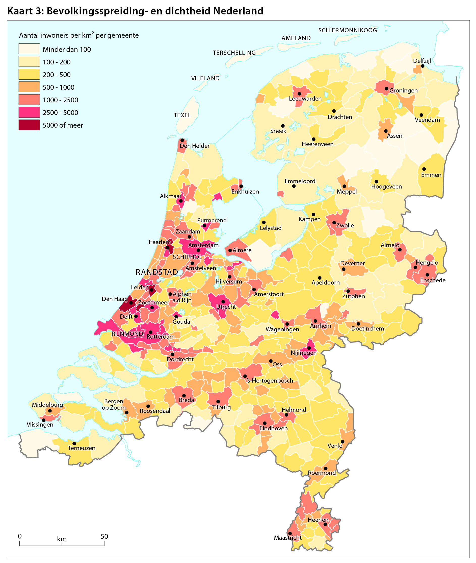 Bevolkingsspreiding - Wikiwijs Maken - Hoeveel Mensen Wonen Er In De Vs
