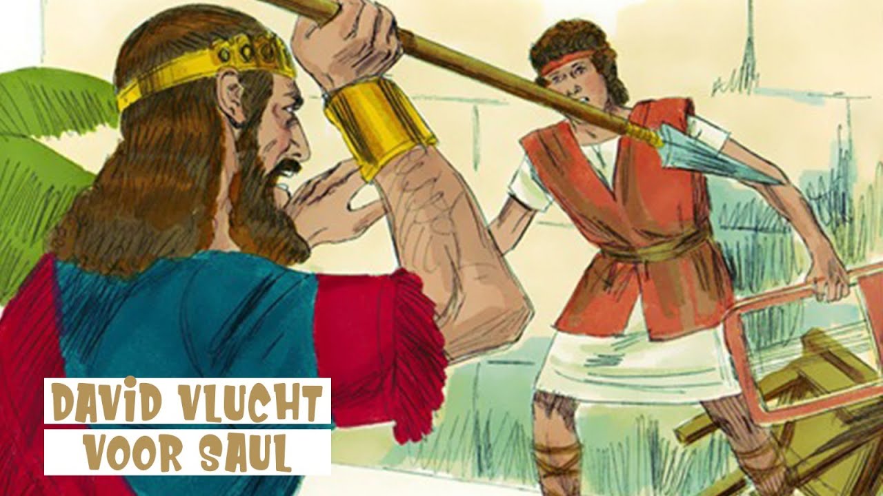 Bijbelverhalen | David vlucht voor Saul (6) - YouTube - Vader Van Koning David