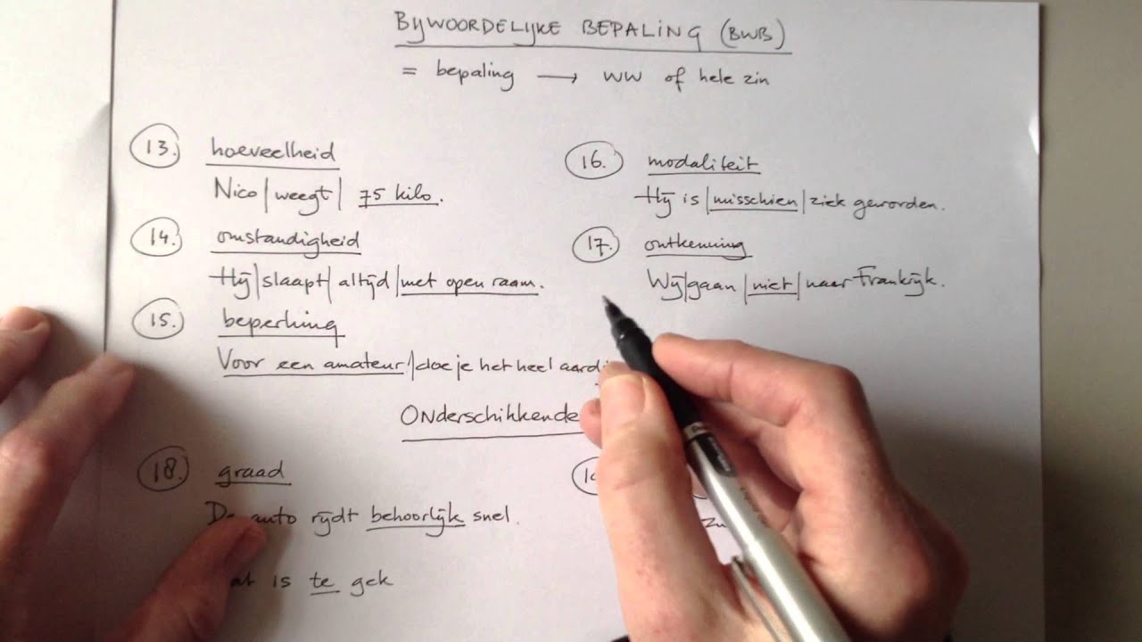 Bijwoordelijke bepaling - YouTube - Hoe Vind Je De Bijwoordelijke Bepaling