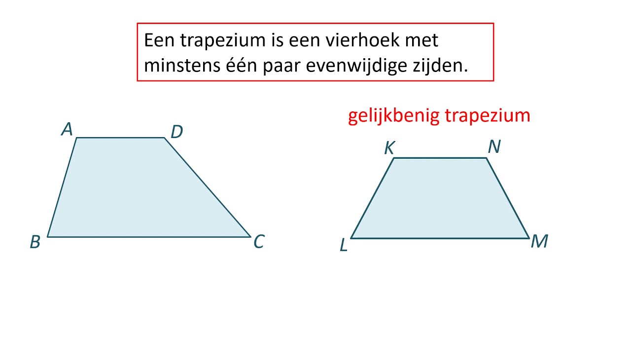 Bijzondere vierhoeken: Trapezium - YouTube - Hoeveel Graden Is Een Vierkant