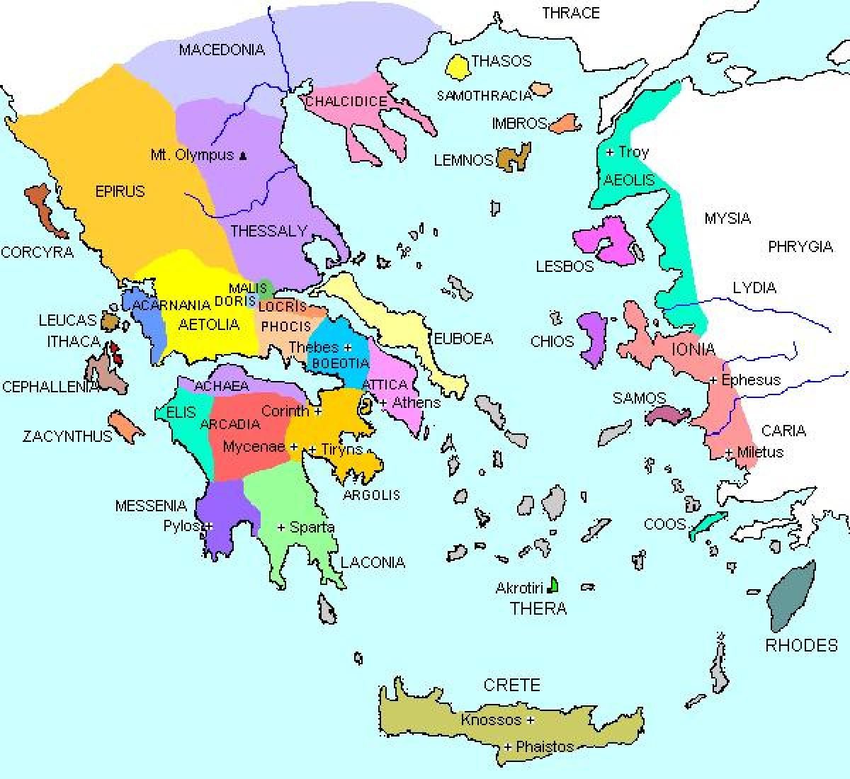 Bildergebnis für the greek city state | Ancient greece map, Greece map - Het Hoogste Punt Van Een Griekse Stad