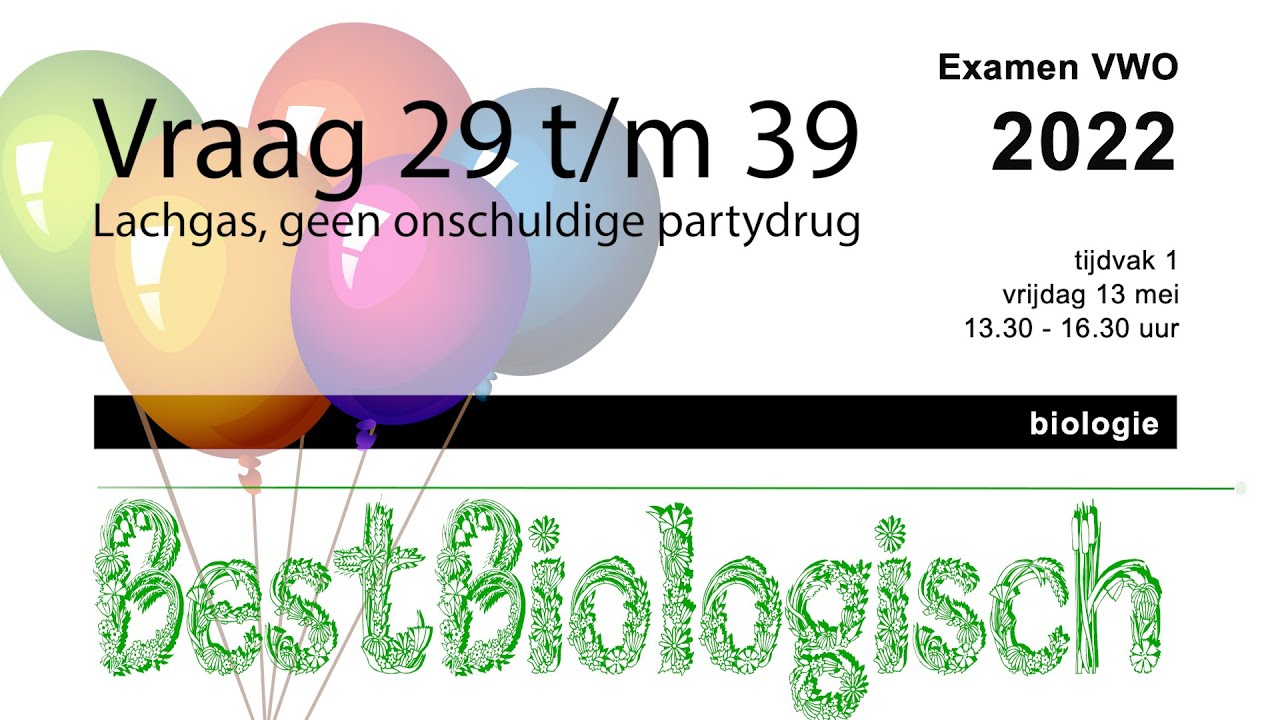 Biologie Examen VWO 2022 eerste tijdvak vraag 29 t/m 39 - YouTube - Verwachte N Term Biologie Vwo 2024