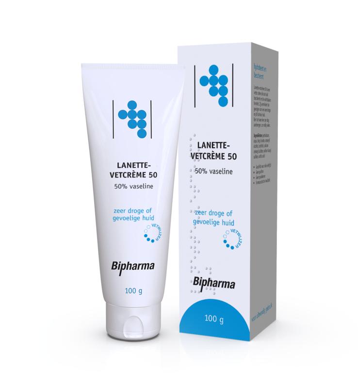 Bipharma | Lanette-Vetcrème 50% Vaseline + Doos - Verschil Vaseline Cetomacrogol En Lanette