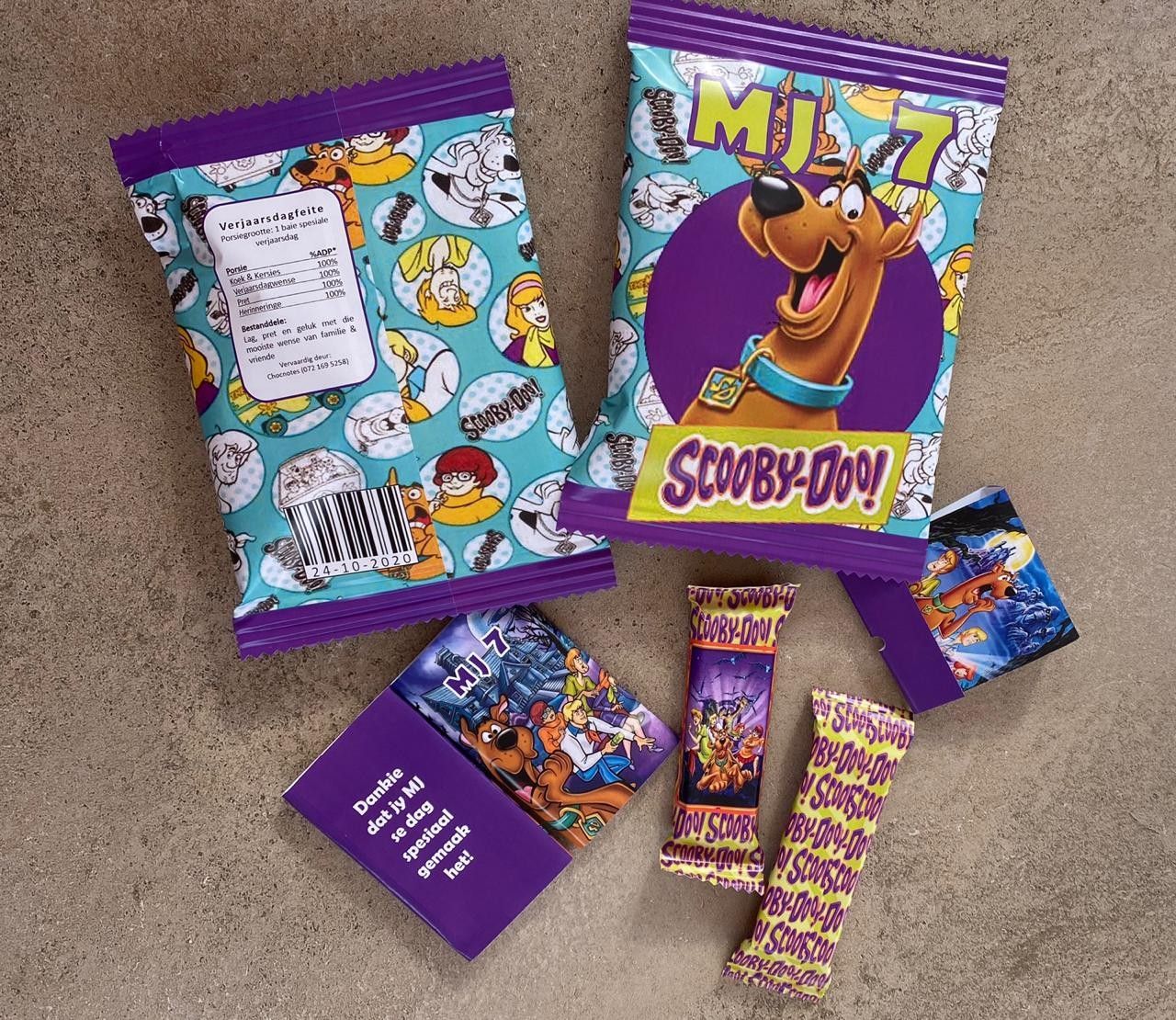 Birthday Party Items, Chip Bags, Karina, Scooby Doo, Party Favors - Scooby Doo Maken Met 4 Touwtjes