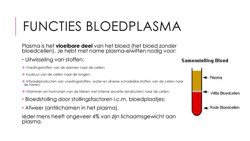 Bloed Bloedgroepen Bloedstolling D17vab - ppt download - Welk Eiwit In Bloedplasma Is Nodig Voor Bloedstolling
