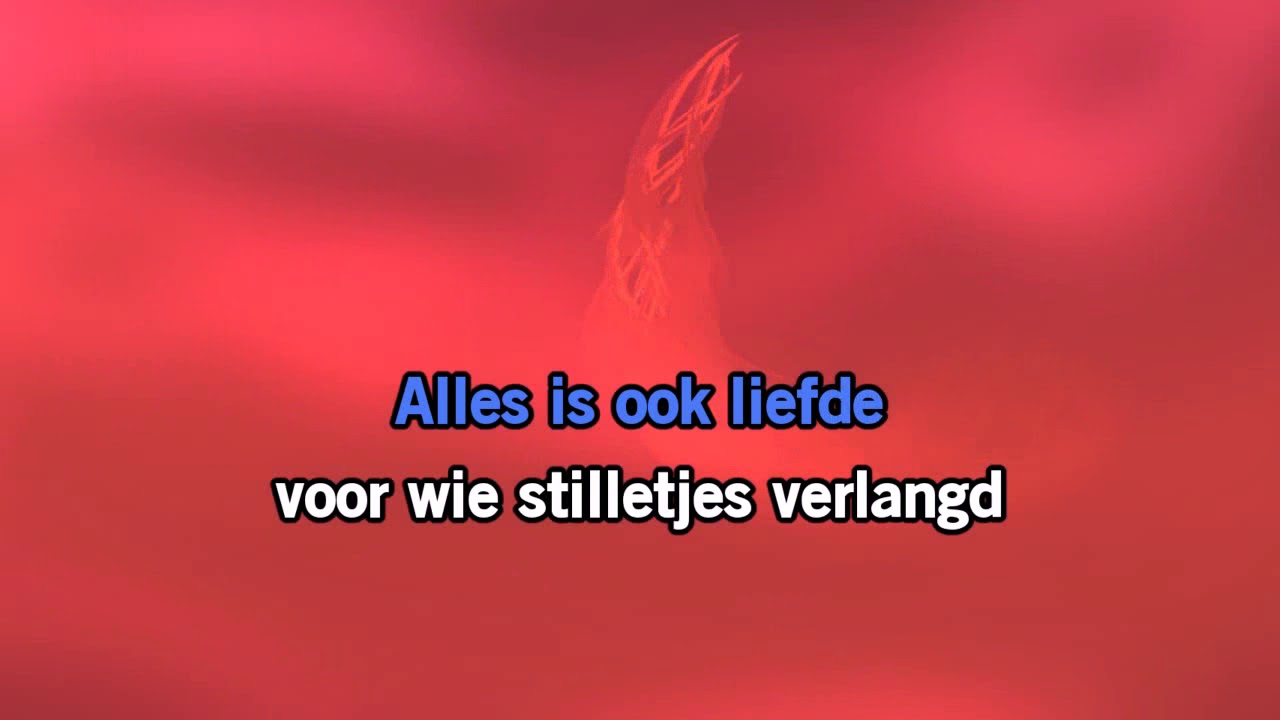 Blof Alles is liefde akoestischKaraokevideo met gekleurde achtergrond - Alles Is Liefde Liedjes