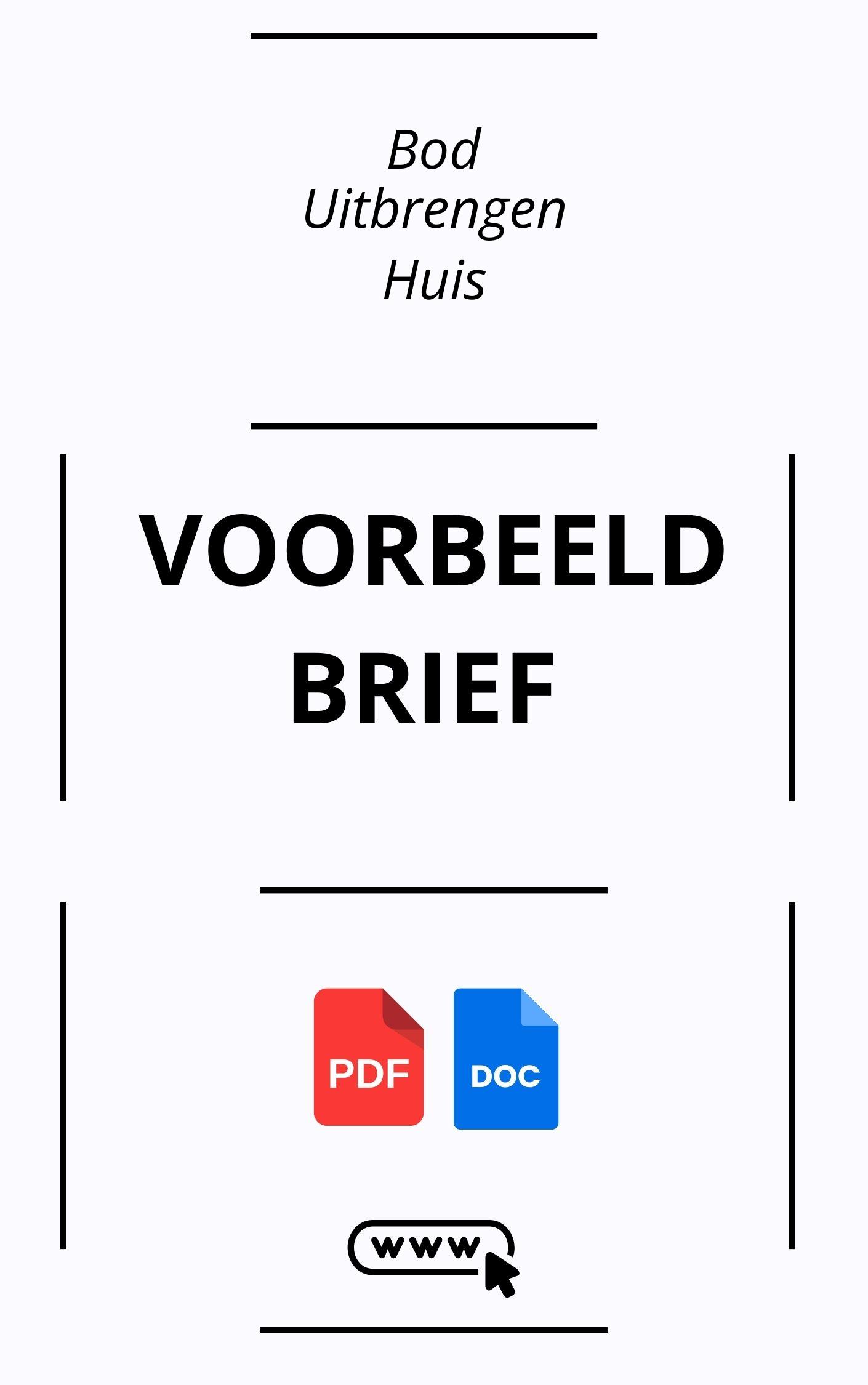 Bod Uitbrengen Huis Voorbeeldbrief - Huis Kopen Onder Voorbehoud Verkoop Eigen Woning