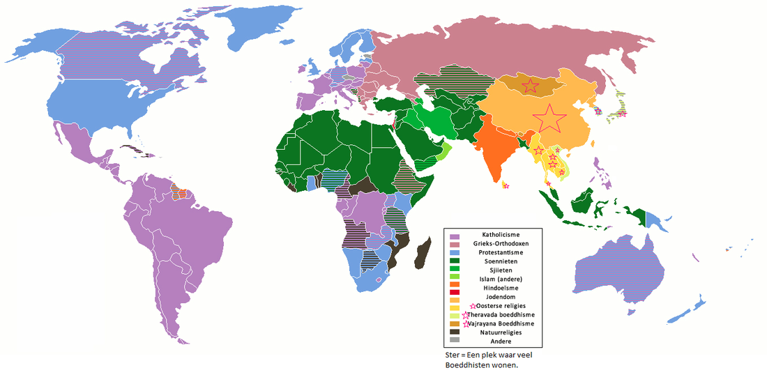 Boeddhisme - Mijn Ontdekkaarten - Welk Land Heeft De Meeste Inwoners In Europa