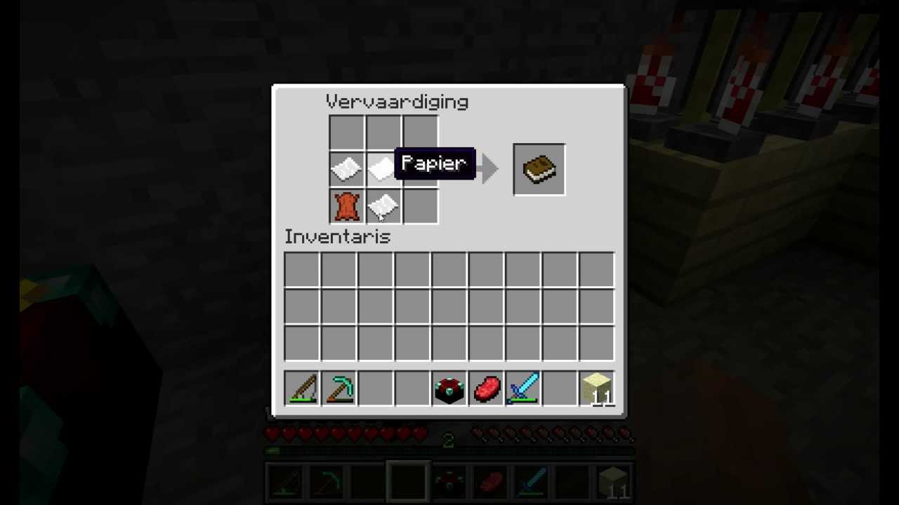 Boek Minecraft Tutorial - YouTube - Hoe Maak Je Boeken Minecraft