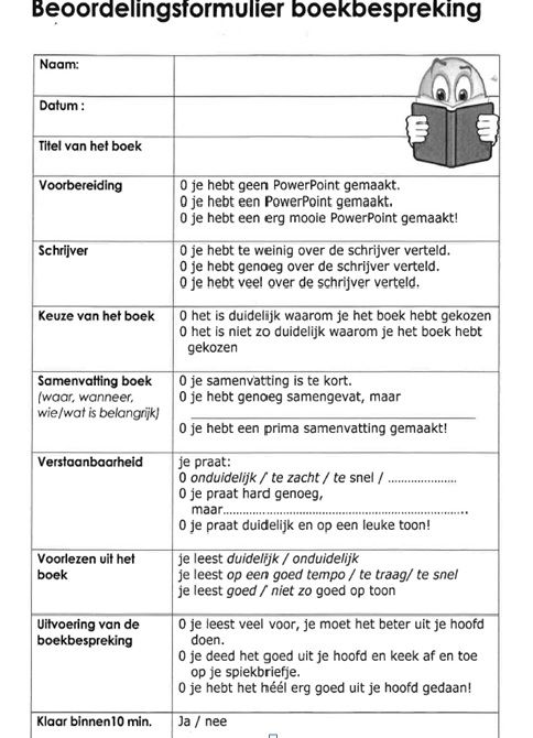 Beoordelingswoorden Voorbeelden Voor Een Boek