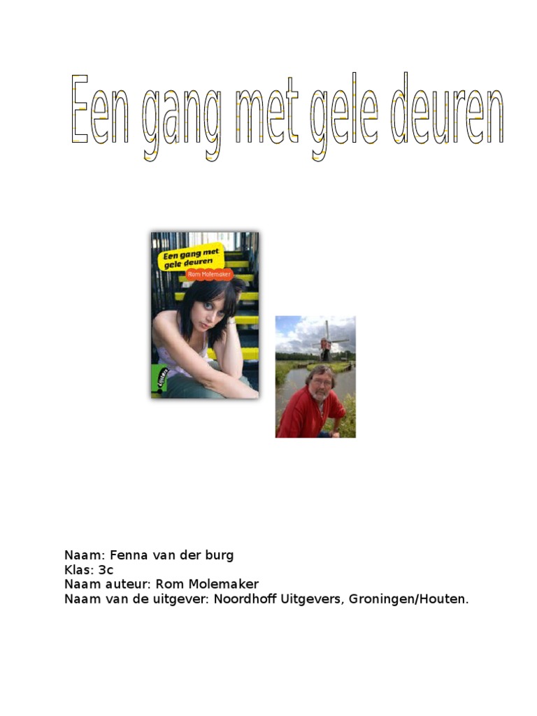 Een Gang Met Gele Deuren