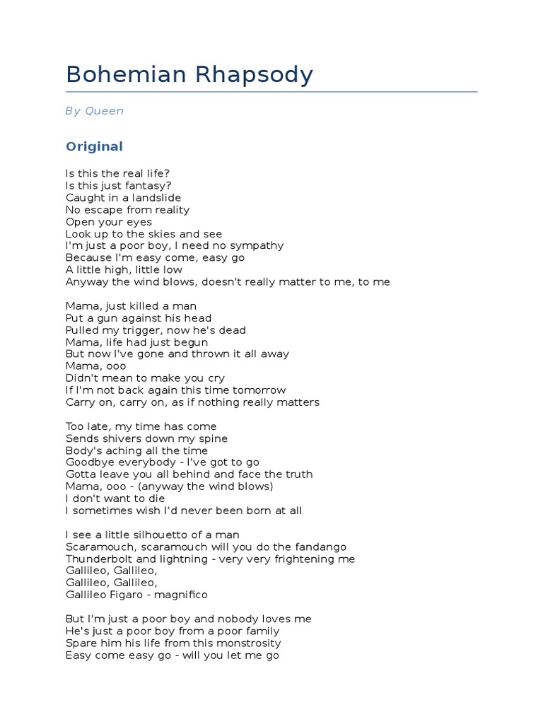 Hoe Lang Duurt Bohemian Rhapsody Lied