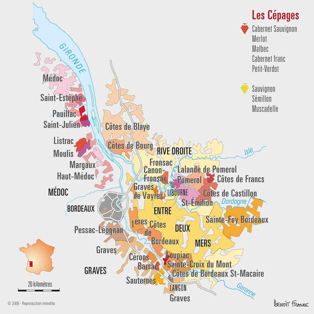 Bordeaux Vin | La Maison du Vin - Caviste en ligne - Waar Ligt Bordeaux Op De Kaart
