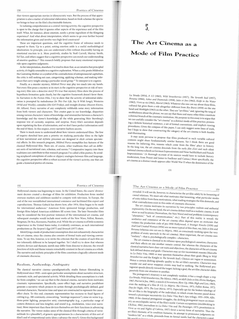 Bordwell Film Art An Introduction