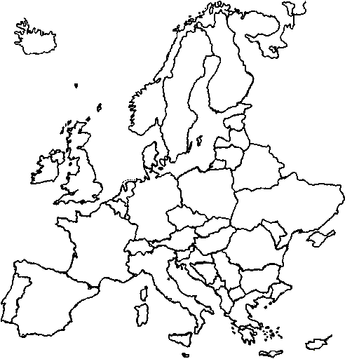 Brandol.nl - Vakantie Europa - Topomaster Europa Kaart D Leeg