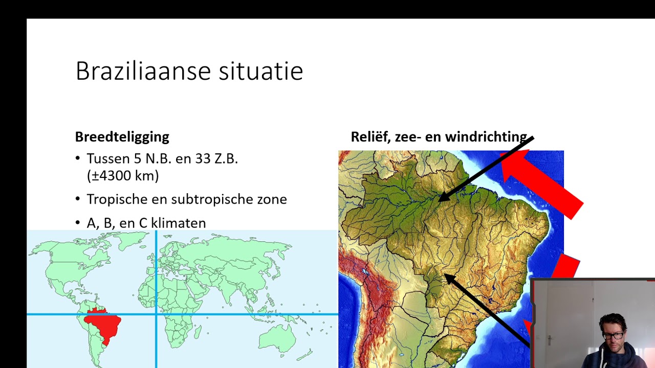 Brazilië les 4 - Klimaten van Brazilië - YouTube - Hoeveel Keer Groter Is Rusland Dan Nederland