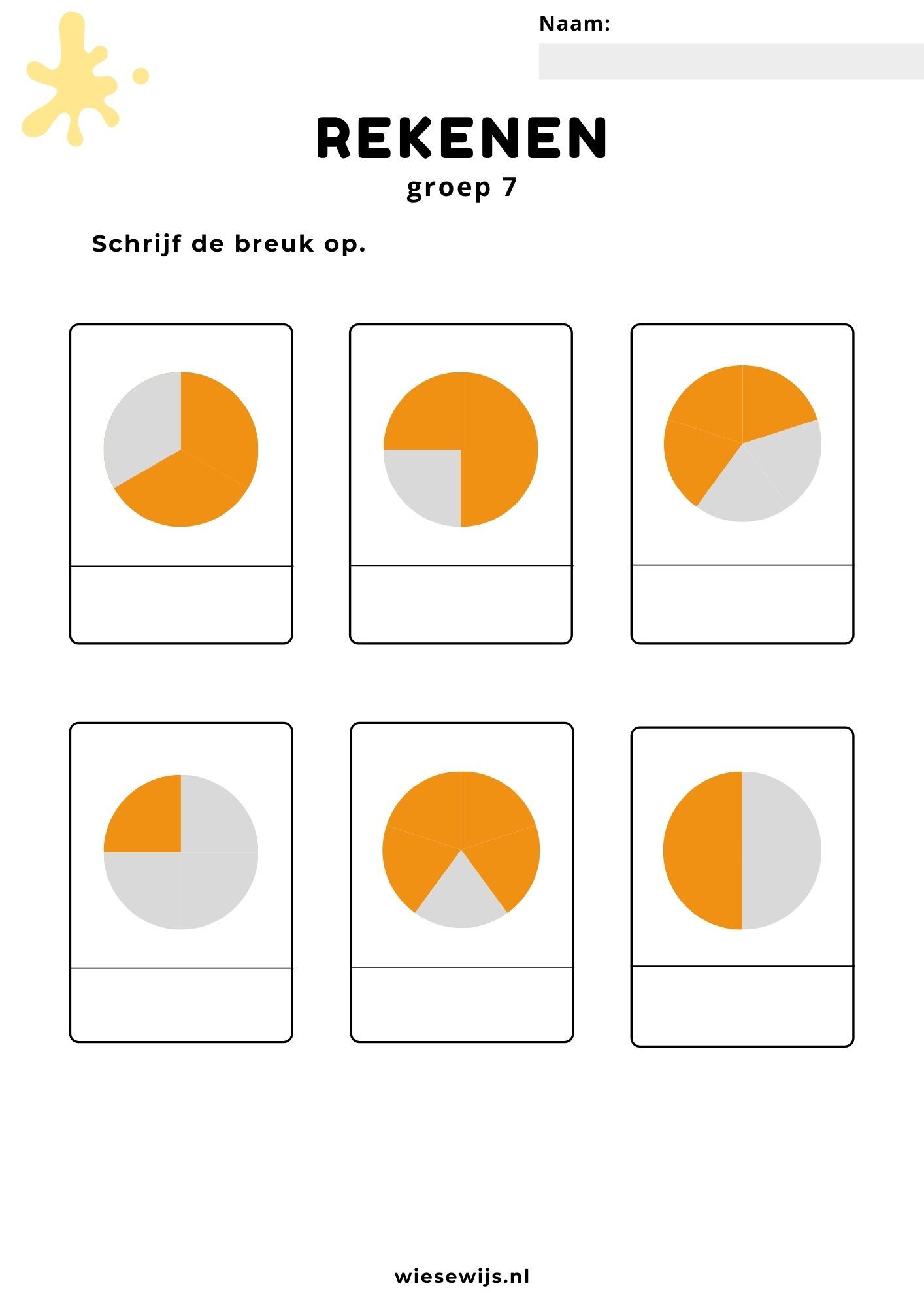 Oefenen Met Breuken Groep 8