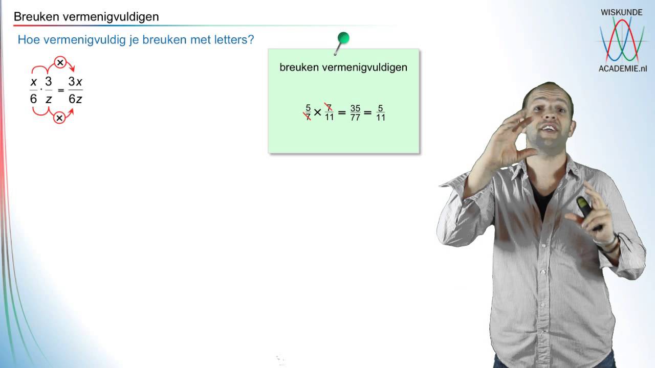 Breuken - letterbreuken vermenigvuldigen - WiskundeAcademie - YouTube - Hoe Reken Je Breuken Uit