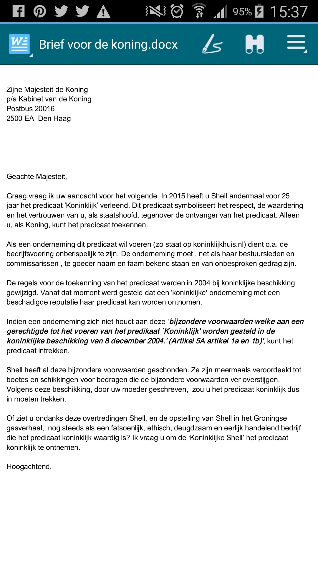 Commissaris Van De Koning In Drenthe