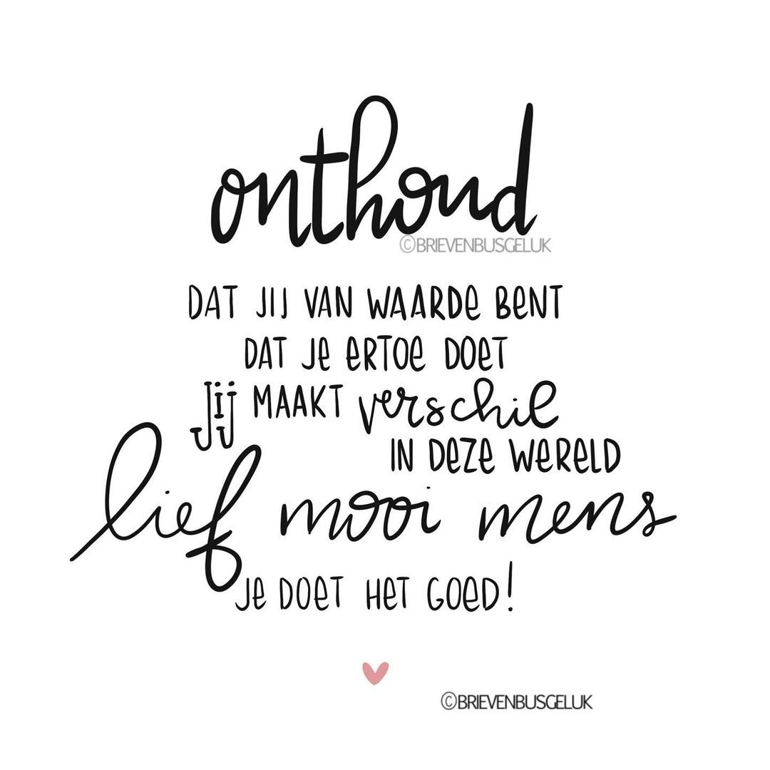 Brievenbusgeluk op Instagram: "• Je doet het goed! • ©️ # - Het Komt Uit De Oven En Je Woont Erin