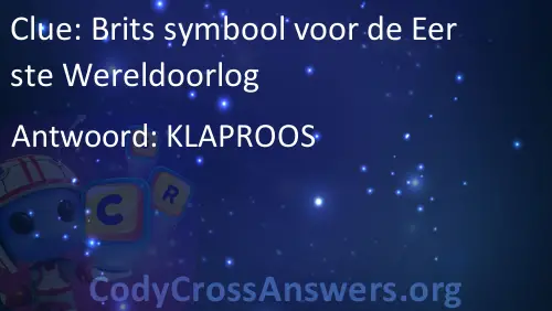 Brits Symbool Voor De Eerste Wereldoorlog