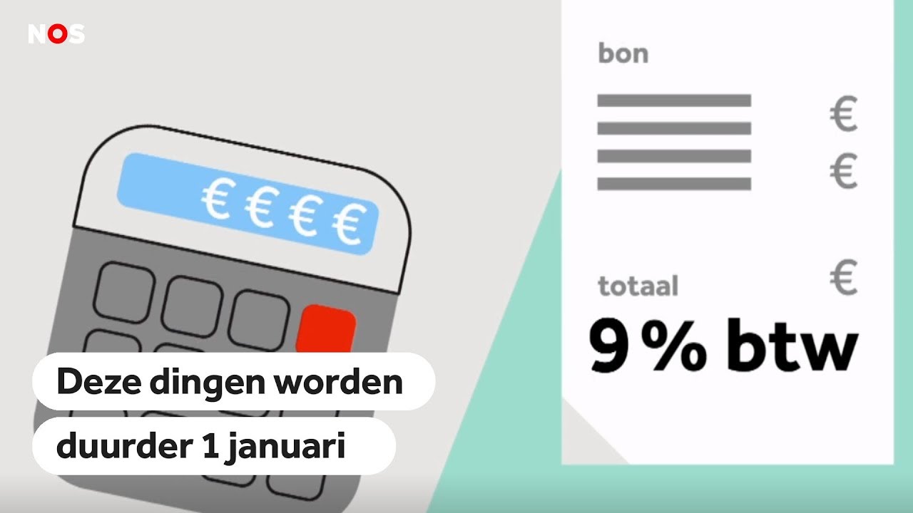 BTW-VERHOGING: Dit wordt duurder per 1 januari - YouTube - Btw Verhoging Van 19 Naar 21