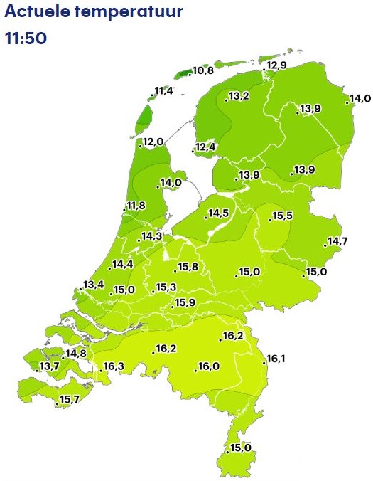 Buienradar on Twitter: "Het is vandaag erg zacht. Gemiddeld ligt de - Hoeveel Graden Is Het Hier