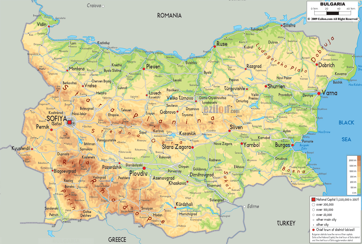 Bulgaria Interactive Map - Waar Ligt Bulgarije Op De Wereldkaart