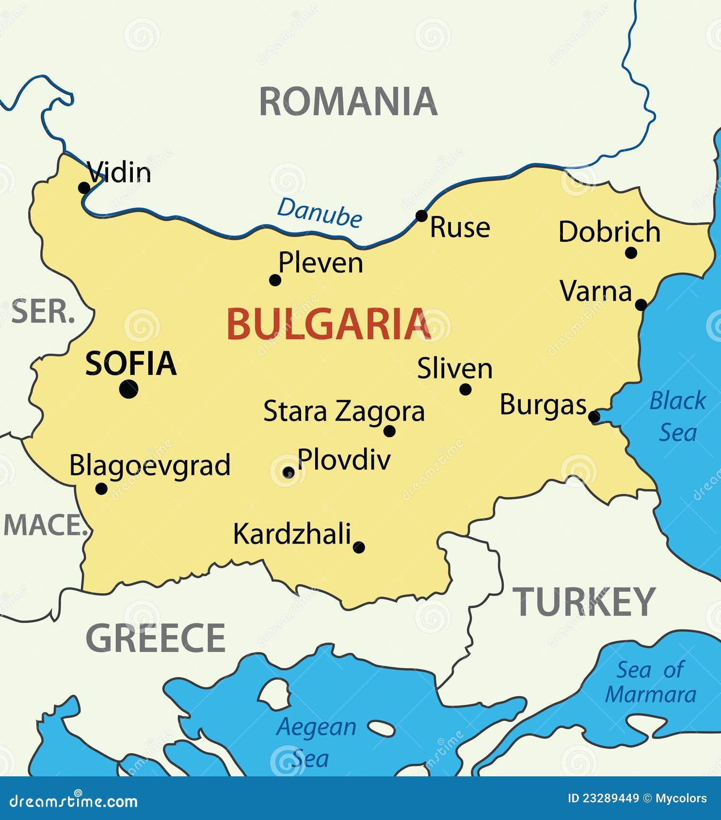 Waar Ligt Bulgarije Op De Kaart