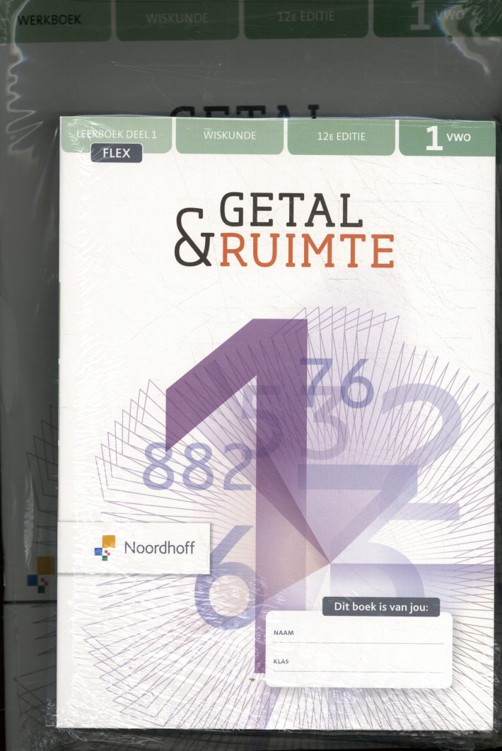 Bureau ISBN - Getal & Ruimte set | 1 vwo wiskunde flex | Leerboek 1+2 - Getal En Ruimte 3 Vwo