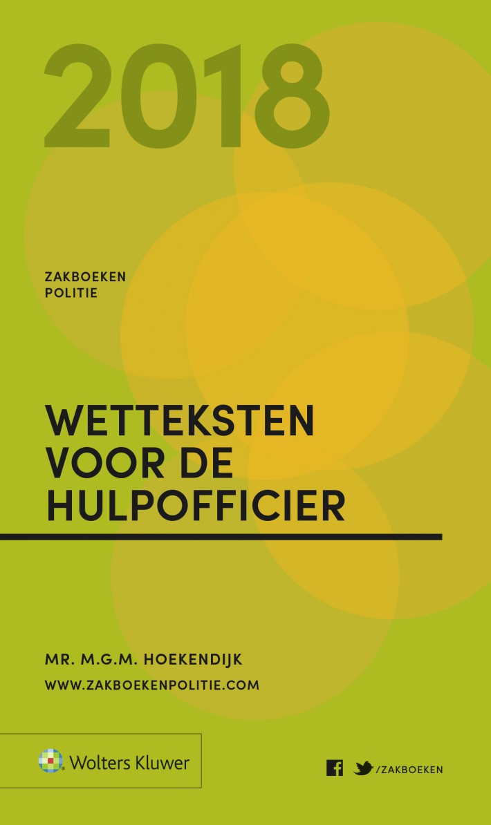 Bureau ISBN - Wetteksten voor de Hulpofficier 2018 - Zakboek Strafvordering Voor De Hulpofficier