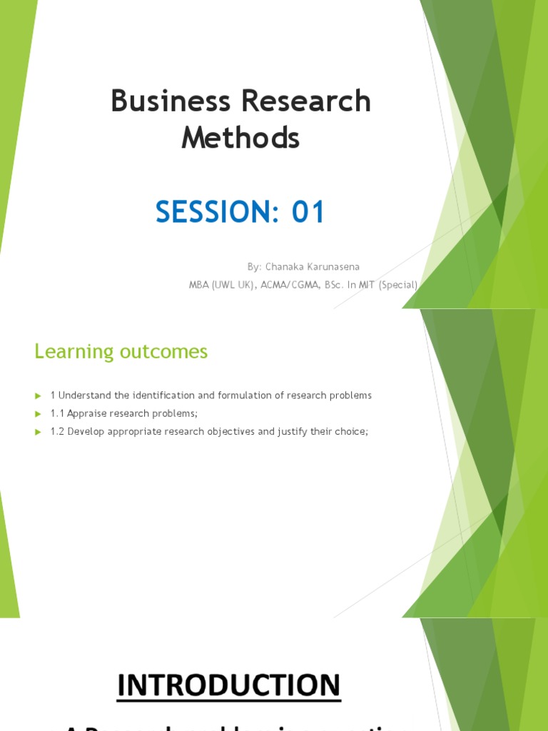 Business Research Methods Session1 | PDF - Bryman And Bell Business Research Methods Pdf