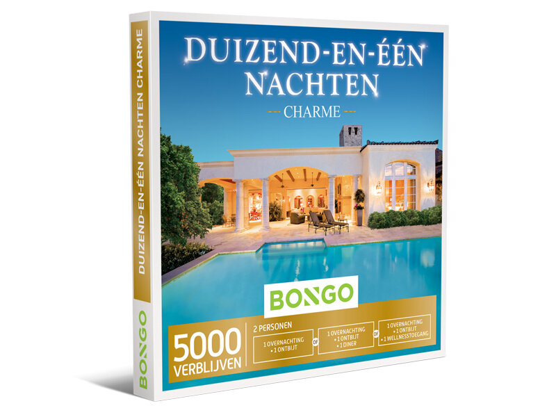 Cadeaubon Duizend-en-één Nachten Charme - Bongo - Alle Dagen Alle Nachten