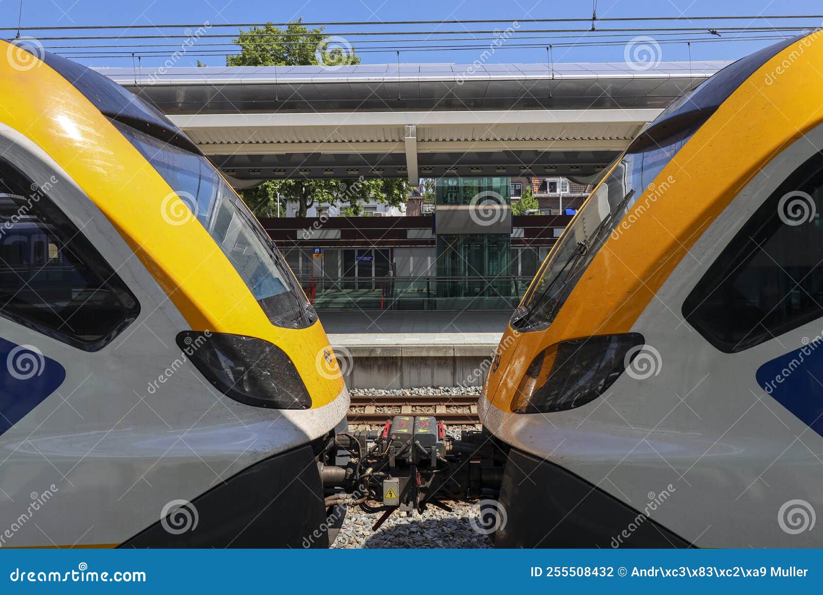 CAF Civity Local Commuter Springer SNG3 Train At The Trainstation Of - Station Den Haag Laan Van Noi