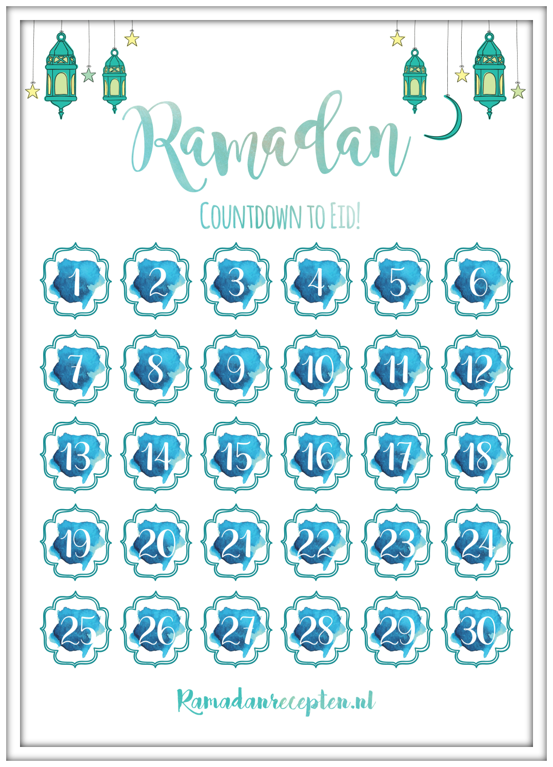 Calendar_Eid | Ramadan kalender, Ramadan dekorationen, Ramadan geschenke - Hoeveel Dagen Duurt De Ramadan