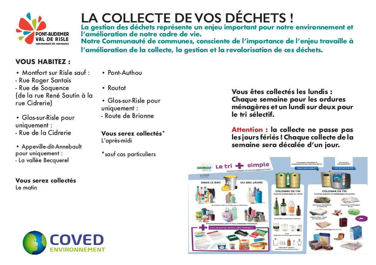 Calendrier de collecte des déchets 2025 - 1er semestre - Mairie de - Collecte Deze Week 2025