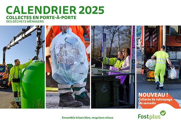 Calendrier des collectes 2025 — Ville de Namur - Collecte Deze Week 2025