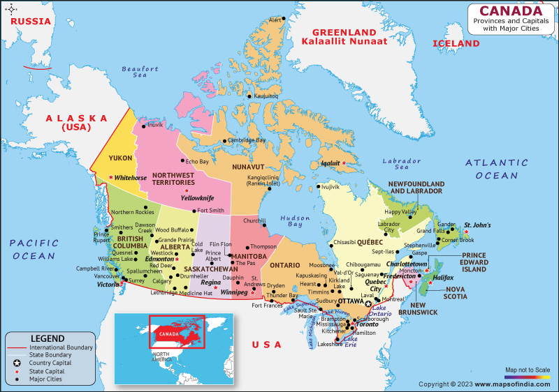 Canada Map | HD Political Map of Canada - Canada Op De Olympische Spelen Medailles