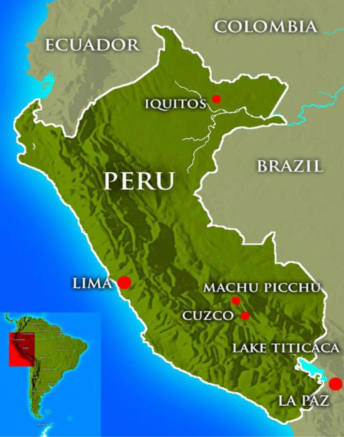 Capital of peru map - Map of capital of peru (Peru) - Wat Is De Hoofdstad Van Peru