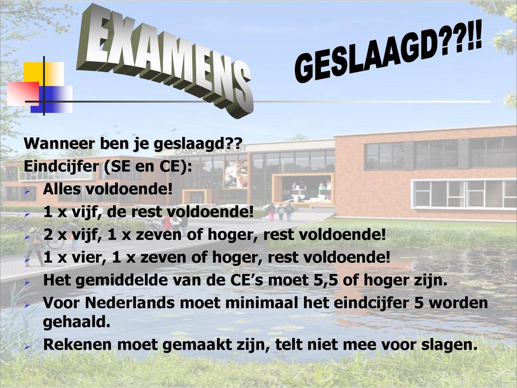 CENTRAAL EXAMENS PTA CENTRAAL EXAMENS. - ppt download - Wanneer Zijn De Examens Afgelopen