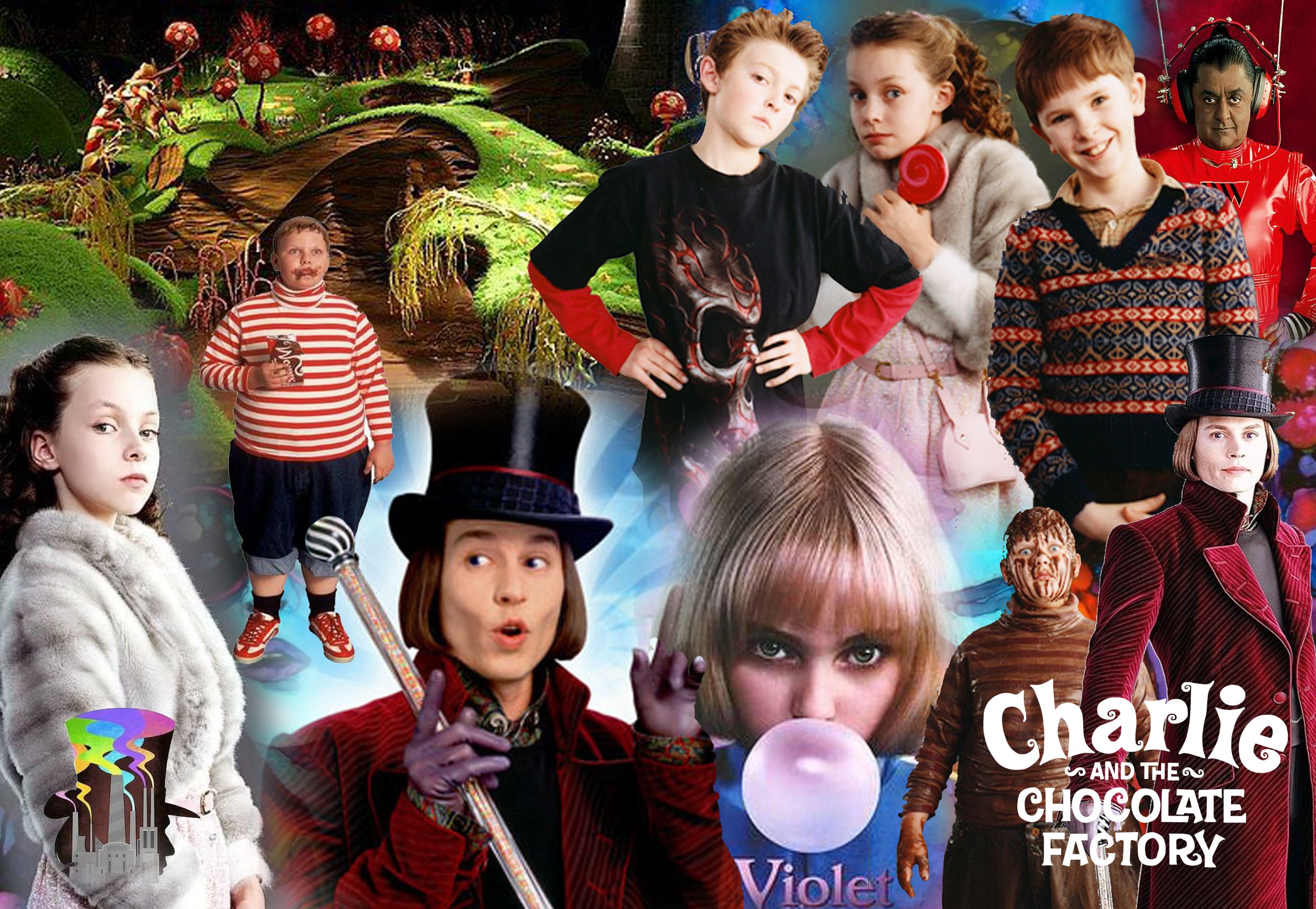 Charlie and the Chocolate factory Tim Burton Project | Chocolate - Personages Van Sjakie En De Chocoladefabriek