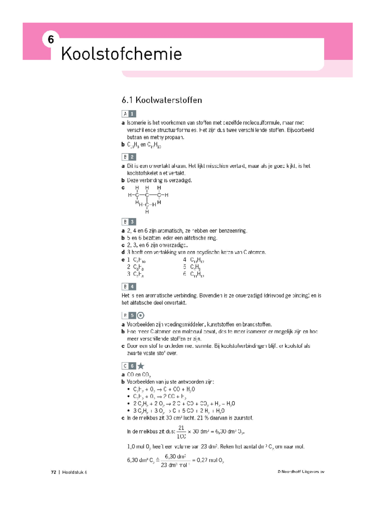 Chemie overal vwo 4 antwoorden hoofdstuk 6 - Scheikunde - 4e klas - Nova Scheikunde Vwo 4 Uitwerkingen
