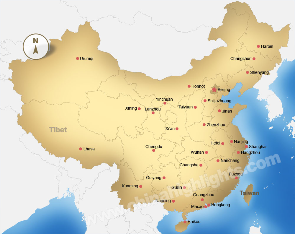 China Map, Maps of China Top Regions, Chinese Cities and Attractions Maps - Welke Chinese Steden Staan In De Top 25 Van Wereldsteden