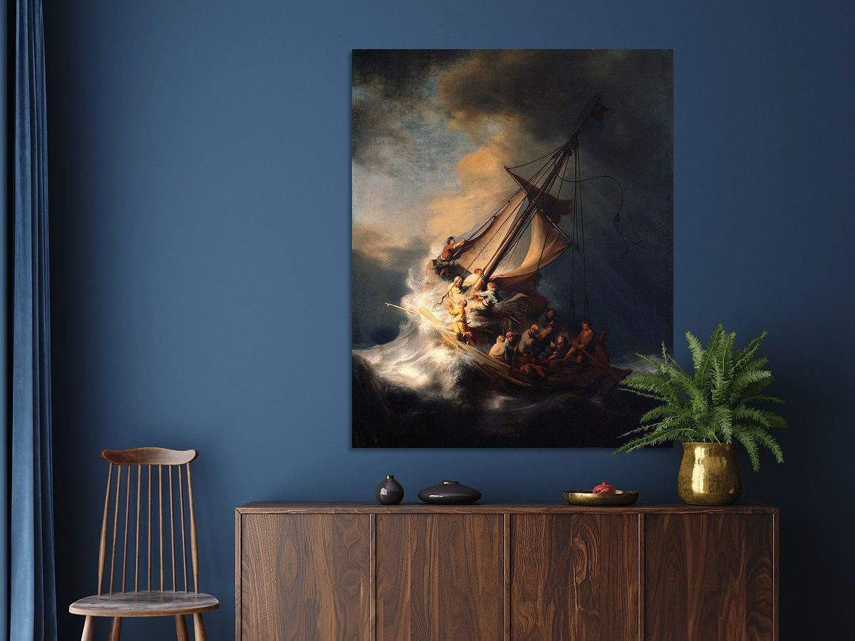 Christus in de storm op het meer van Galilea (The Storm on the Sea of - De Storm Op Het Meer