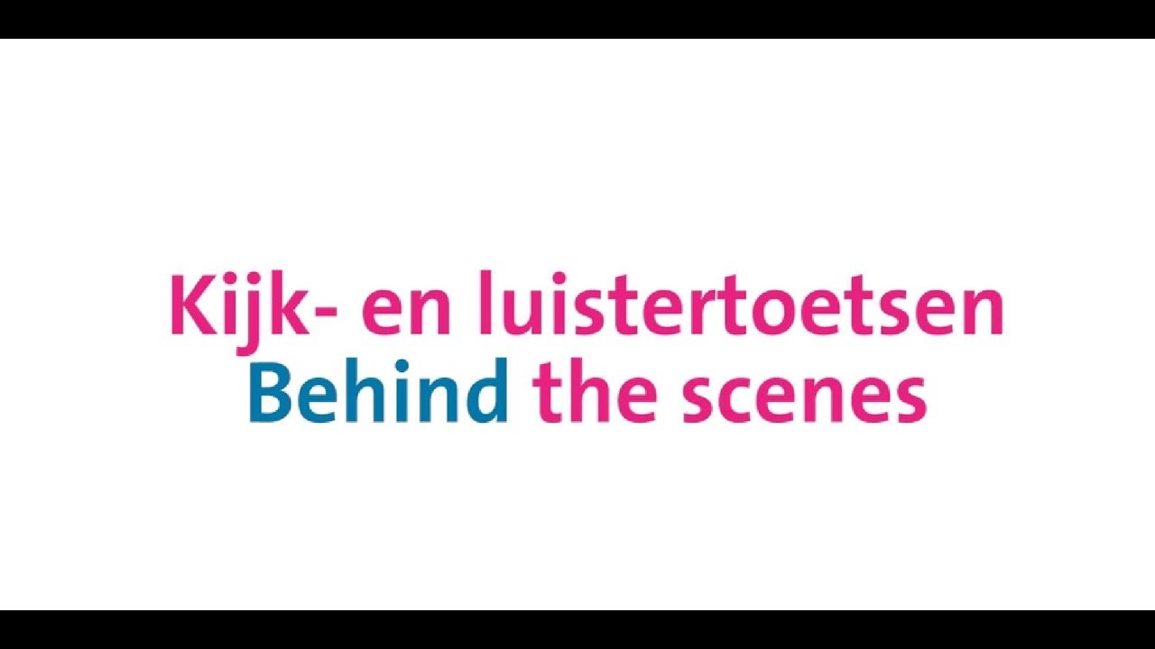 Cito Kijk- en luistertoetsen 'Behind the scenes' - YouTube - Kijk En Luistertoets Engels 2024
