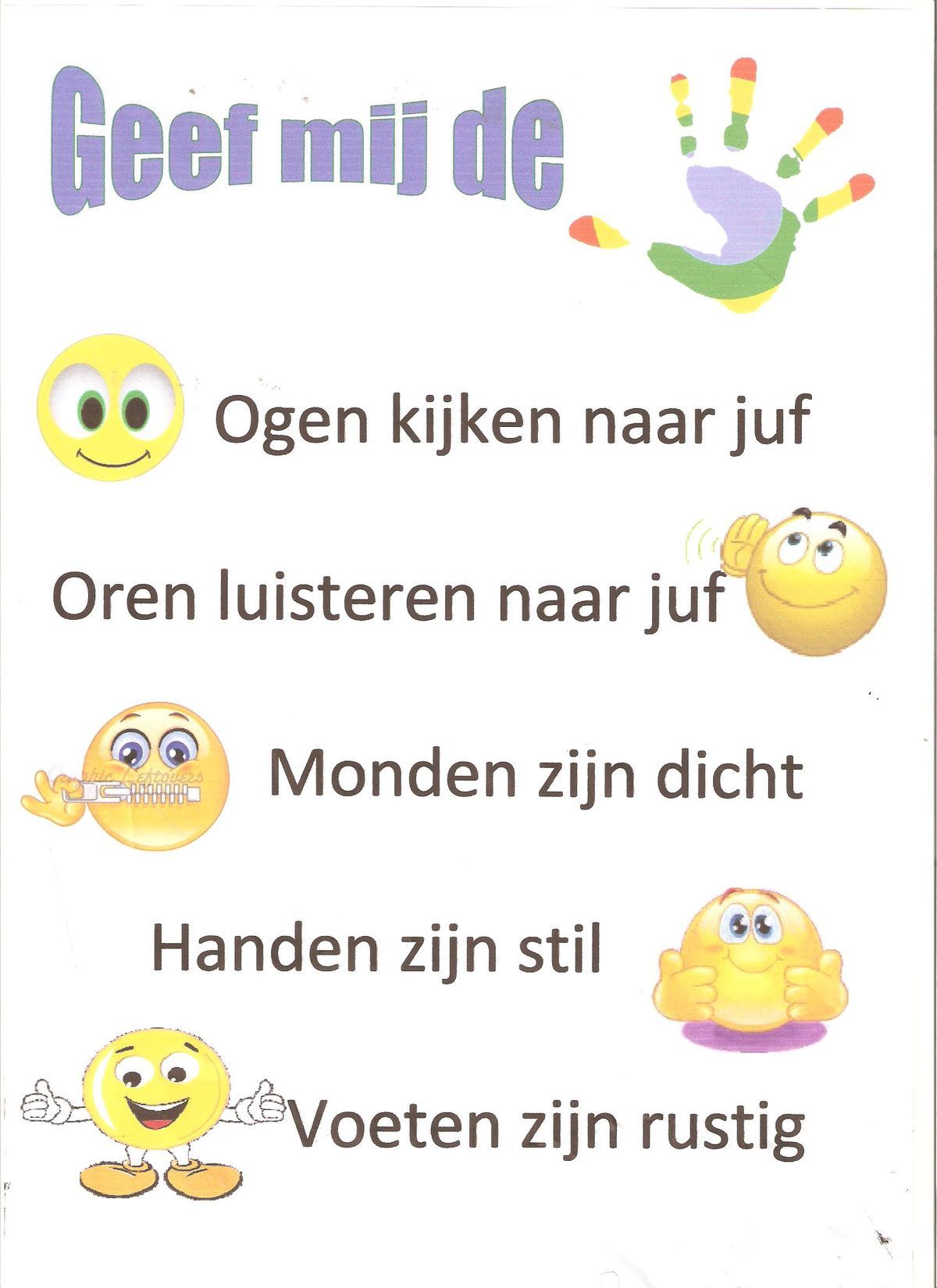 Classroom Organisation, Classroom Management, I Love School, Middle - Geef Mij De Vijf Methode